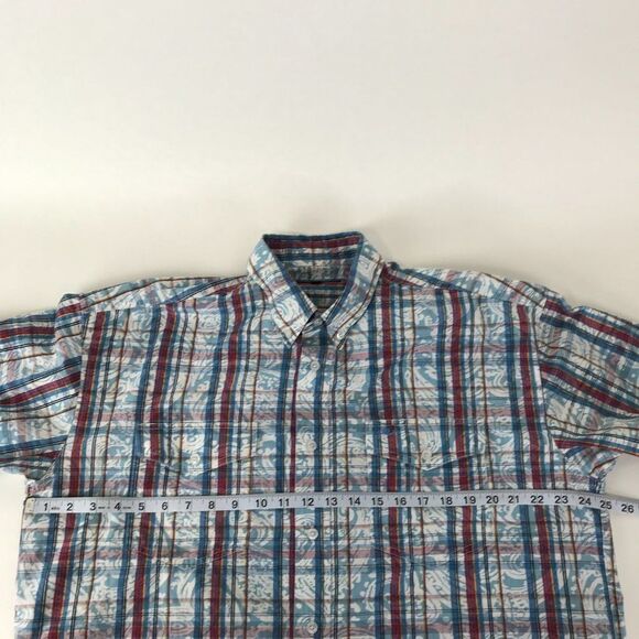 Roper Button Down Shirt Men's Large Western Casual Plaid Long Sleeve - Picture 6 of 9